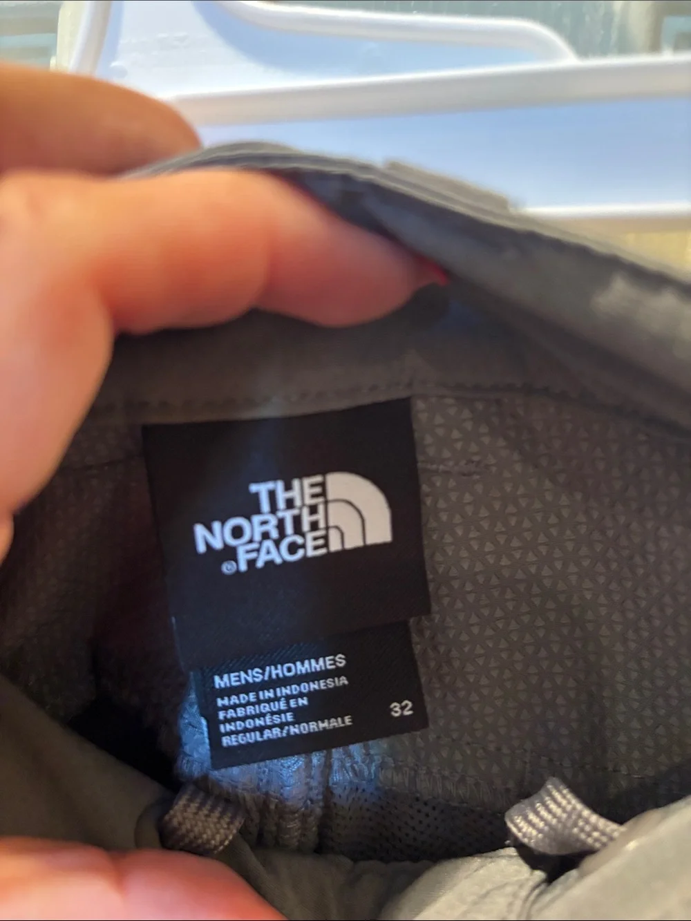 The North Face Men's Performance Hiking Shorts Grey Stretch Drawstring Size 32